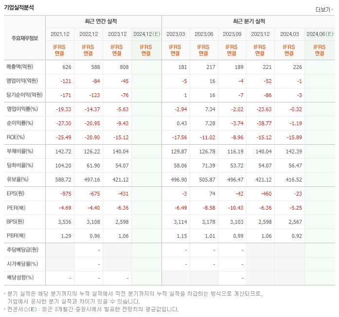 하이즈항공 재무제표