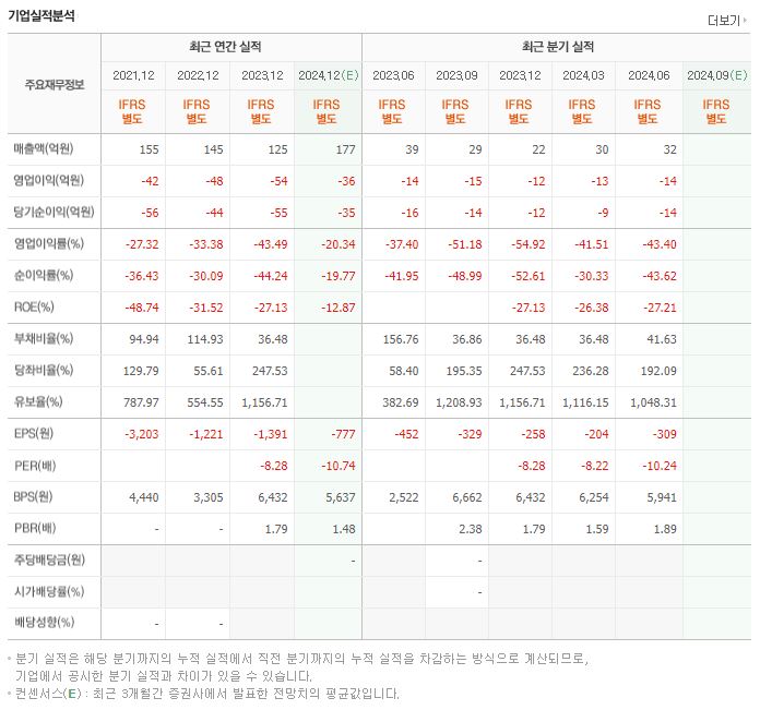 시지트로닉스 재무제표